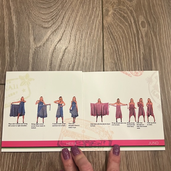 Iris Sari Wrap Art Silk Dress - Picture 9 of 12